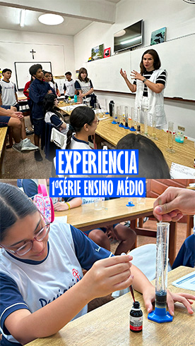 Experi�ncia com compostos - 1�S�rie Ensino M�dio Col�gio Passionista Santa Maria