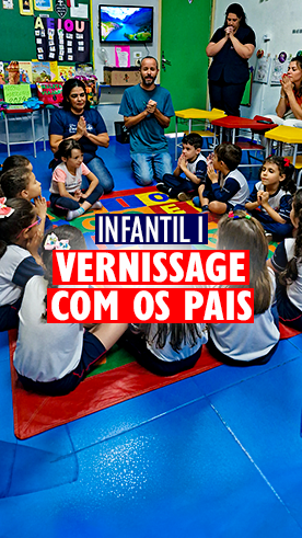 Vernissage com os pais - Infantil I  Col�gio Passionista Santa Maria