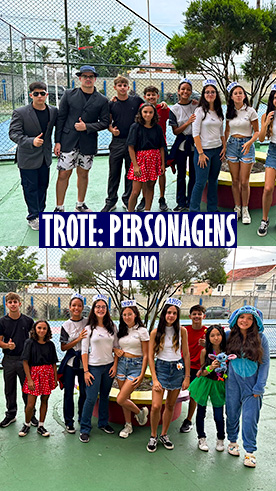 Trote Personagens - 9 ano Col�gio Passionista Santa Maria