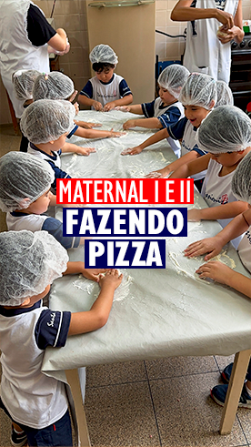 Fazendo Pizza - Maternal 1 e 2 Col�gio Passionista Santa Maria