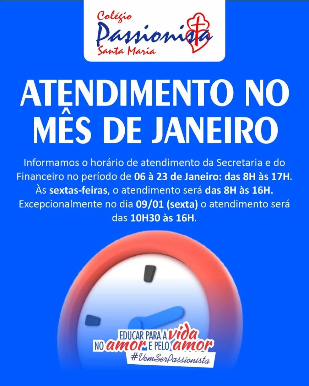 Aten��o! Col�gio Passionista Santa Maria