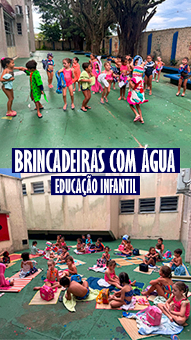Brincadeiras com �gua - Educa��o Infantil Col�gio Passionista Santa Maria