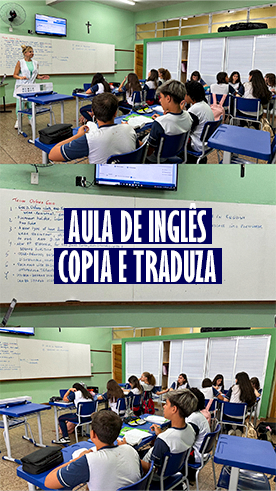 Aula de Ingl�s Copie e Traduza Col�gio Passionista Santa Maria