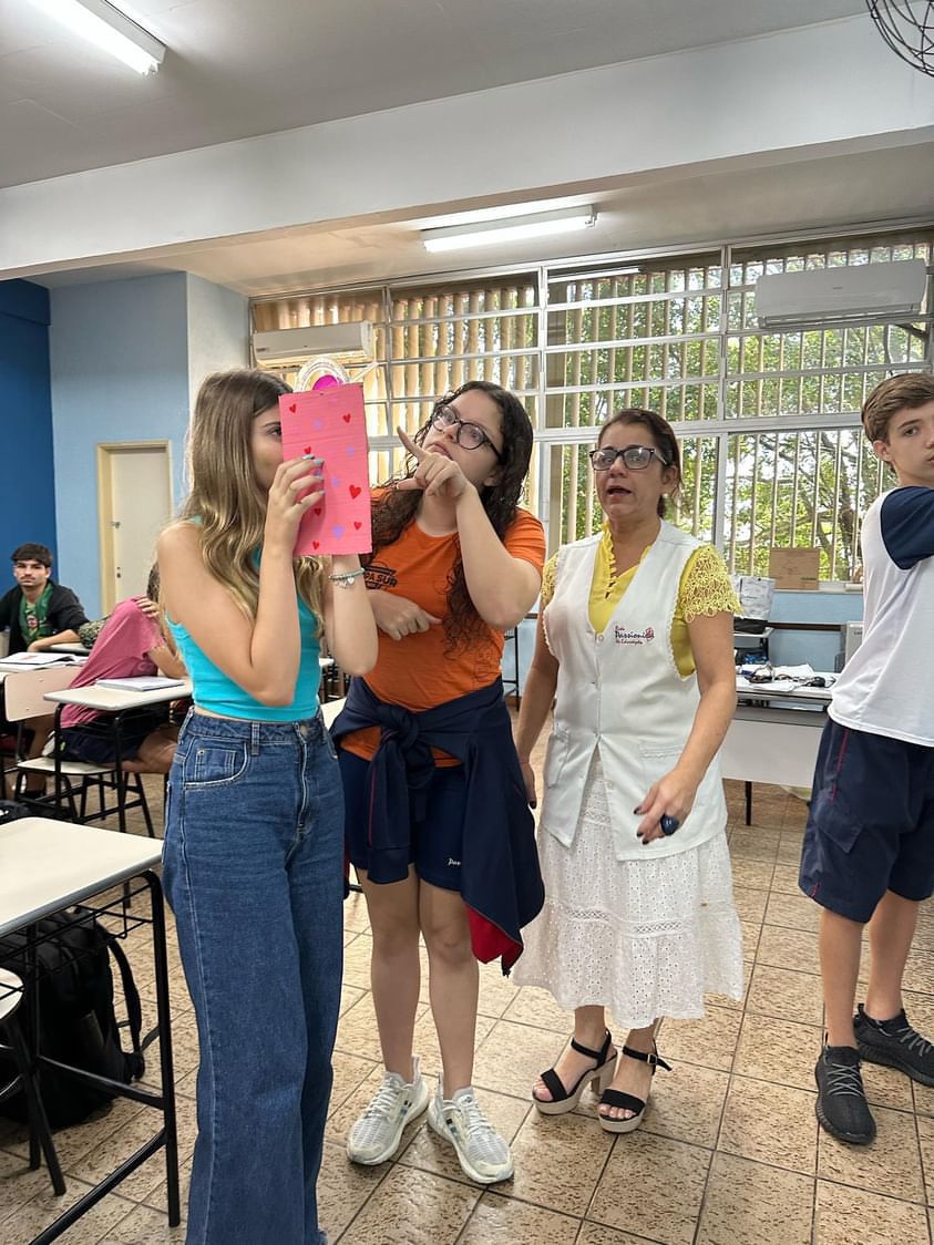 Constru��o do Teodolito com material reciclado (9� ano EF) Col�gio Passionista Santa Maria