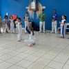Alunos do Projeto Capoeira escola mostrando um pouco do que trabalharam em aula no Col�gio Passionista Santa Maria. - Col�gio Passionista Santa Maria